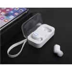 Wholesale Bluetooth 5.0 True Wireless Mini Earbuds Pods Buds Headset with Portable Charger (White)